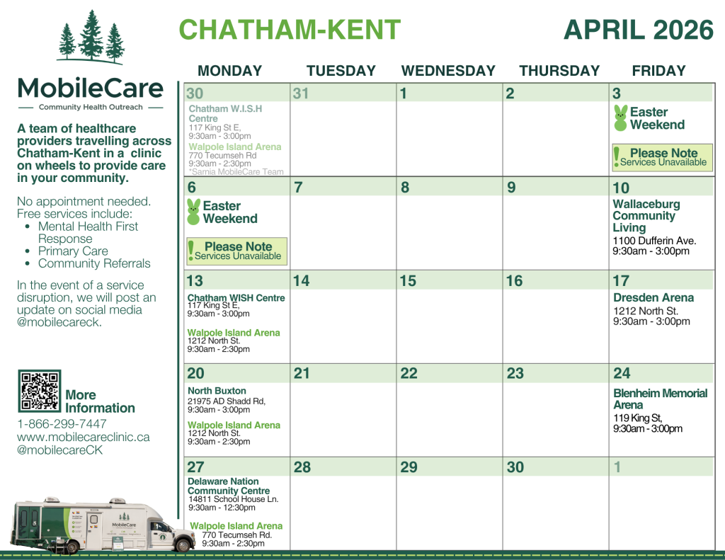 Ckmobilecare calendar april2026 20260331