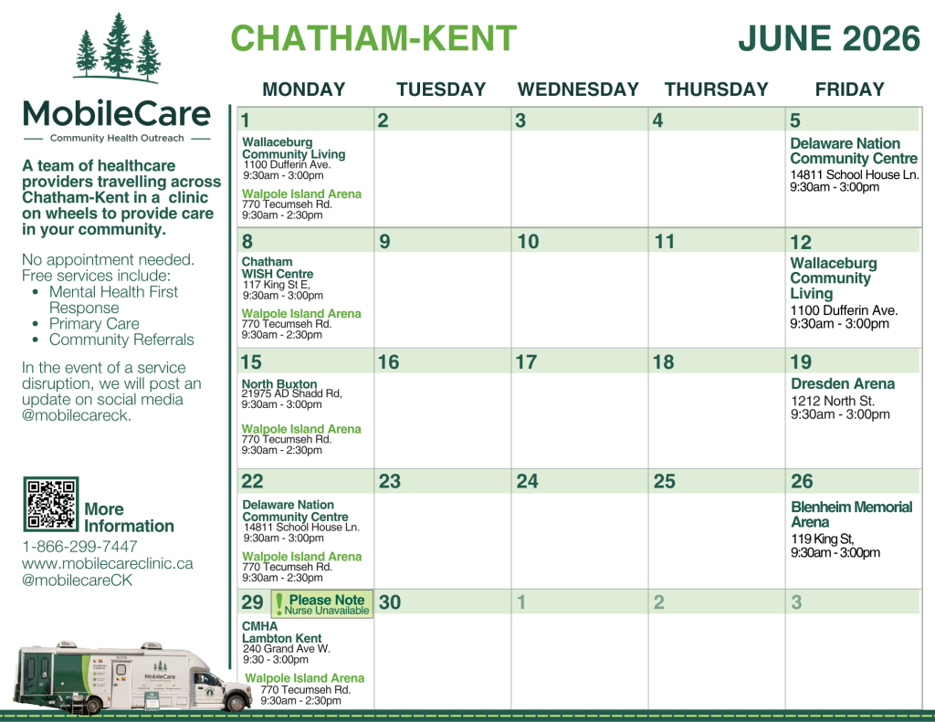 CKMobileCare Calendar June2026
