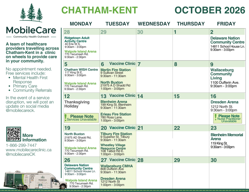 CKMobileCare Calendar Oct2026